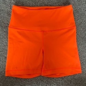 Yogalicious Lux Small Orange Biker Shorts